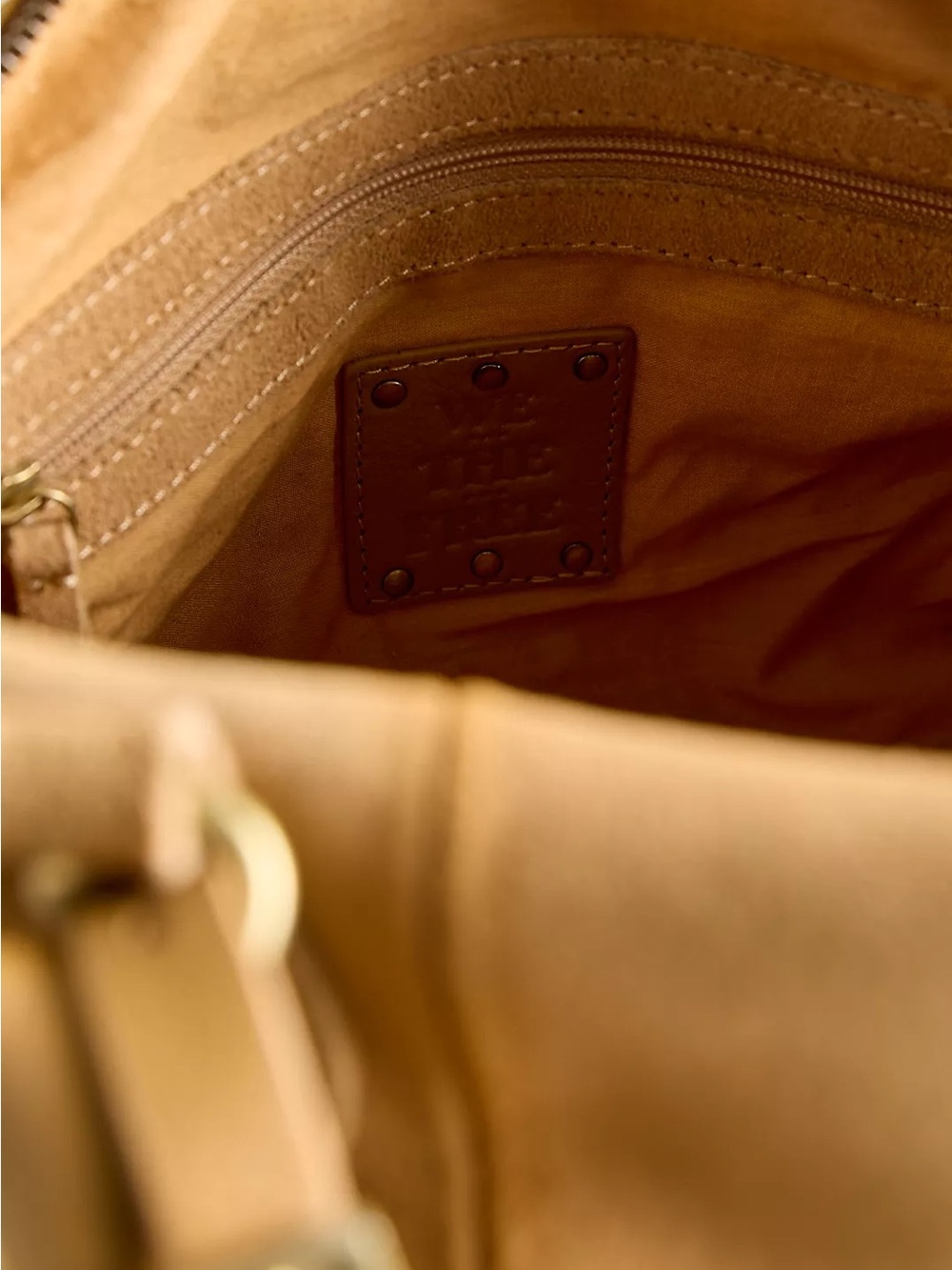 Free People We The Free Suede Baby Emerson Bag Italian Straw Suede New With Tags - Picture 4 of 10